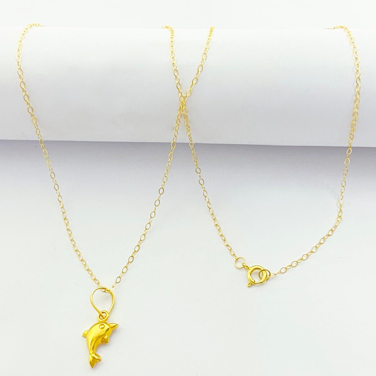 18k Gold Dolphine Necklace
