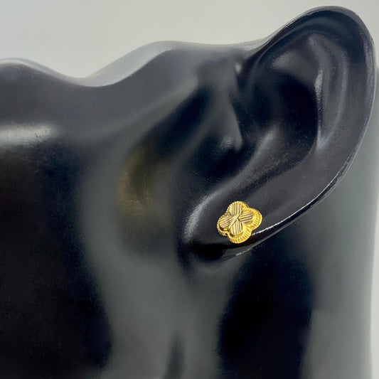 18K Real Gold VC Earrings - Embellish Gold