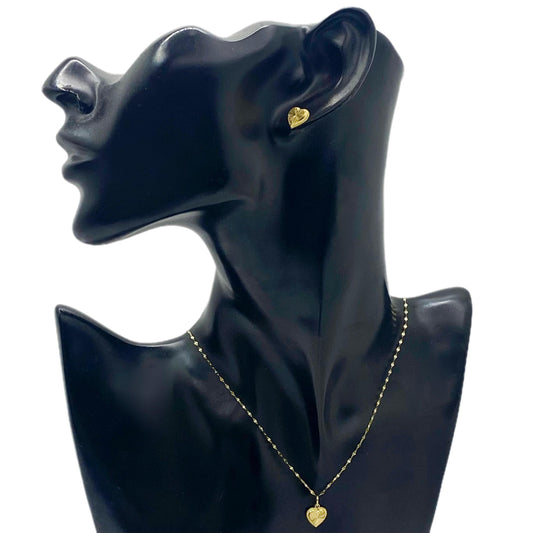 18k Gold Plain Cut Necklace