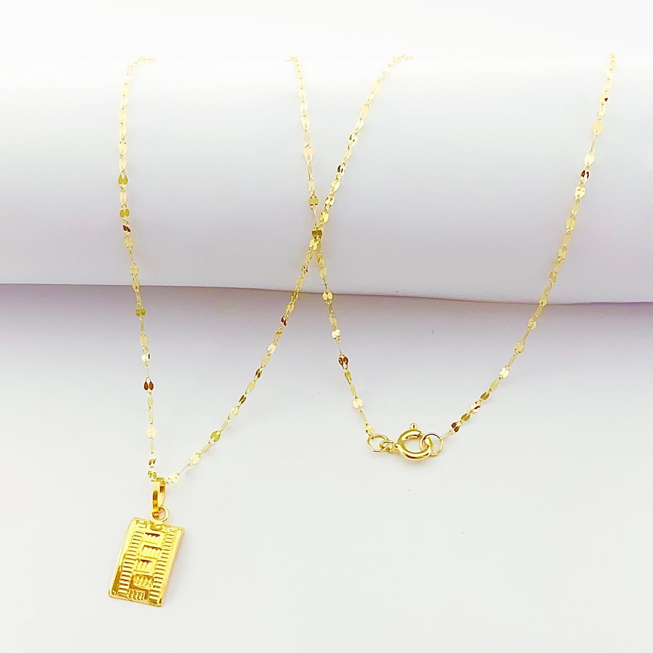 18k Gold Maze Necklace
