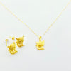 18k Gold Kitty Jewelry Set