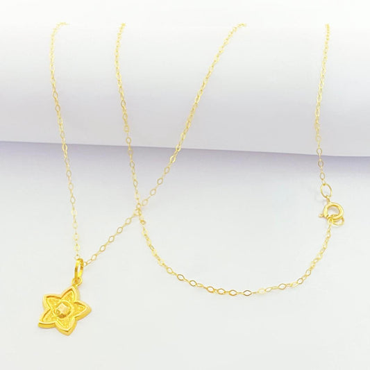 18k Gold Star dot half Set