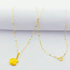 18k Gold Apple Necklace
