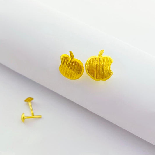 18k Gold Apple Jewelry Set