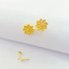 18k Gold Field Flower Earrings