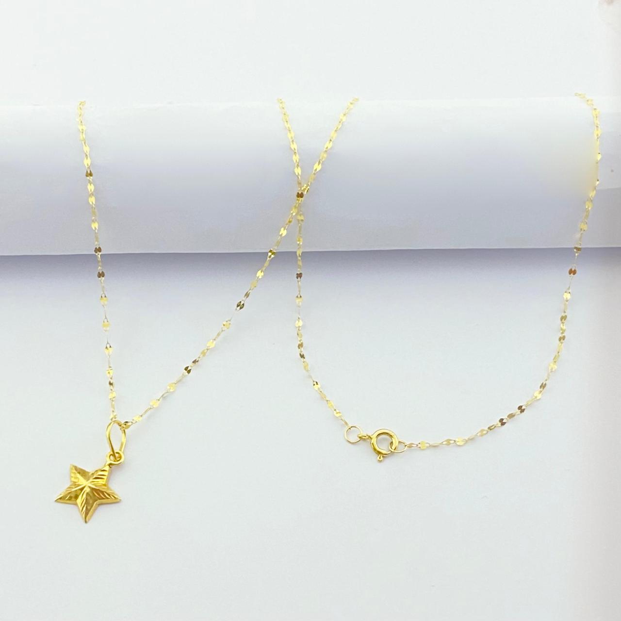 18k Gold Super Star Necklace