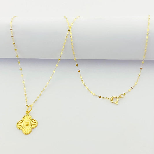 18K Real Gold VC Dot Necklace - Embellish Gold