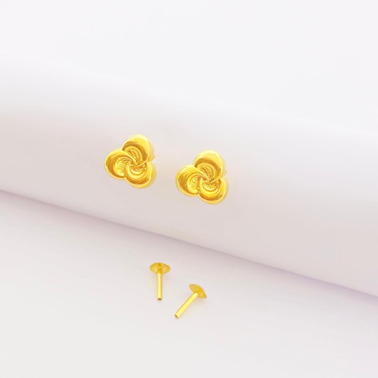 18k Gold Love Knot Jewelry Set