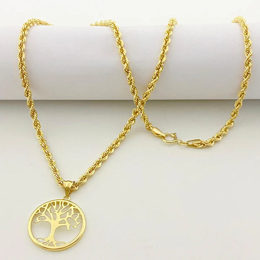 18k Gold Nature Inspired Necklace