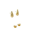 18k Gold Eyedrop Stud Earrings