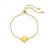 18K Real Gold Flower with Gold Plated Chain