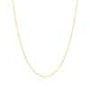 18K Real Gold Laser Paper Clip Chain