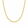 18K Real Gold Rope Chain 1