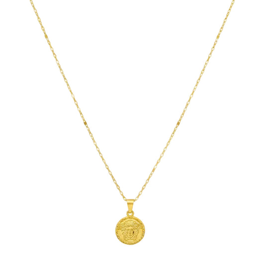 18K Real Gold Bucks Necklace