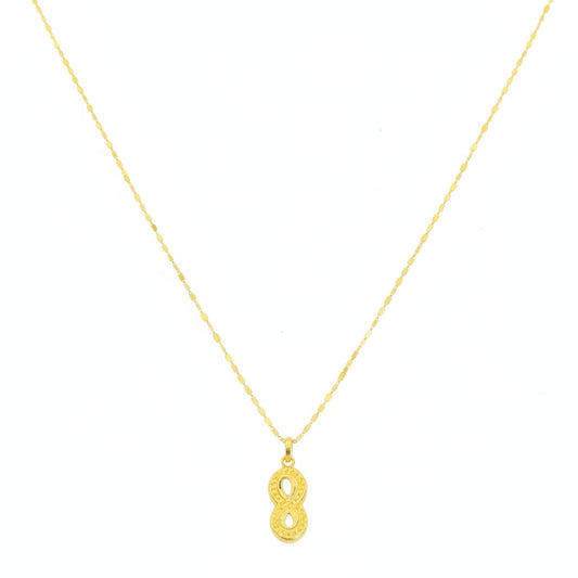18k Gold Infinity Dot Necklace
