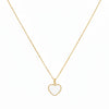 18k Gold Sea Shell Heart Necklace