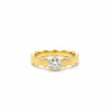 18k Gold Engagement Single Stone Ring