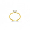 18k Gold Minimalist Stone RIng