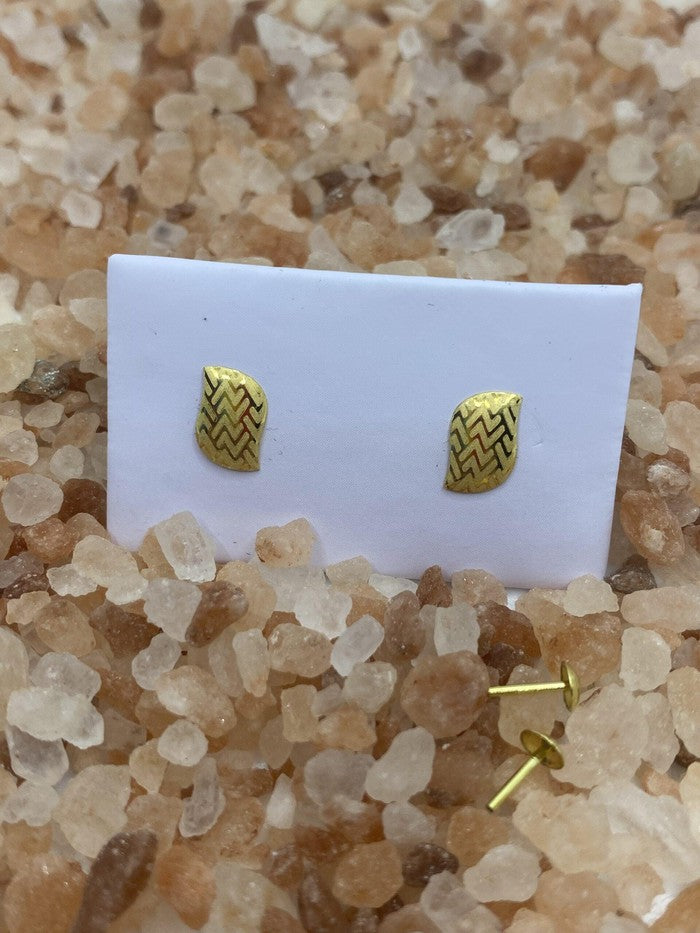18 Karat Real Gold Earrings 1.24 - Embellish Gold