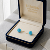 18k Gold Swarovski Multi color Studs Earrings