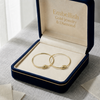 18k Gold Spiral Inspired Loop Earrings