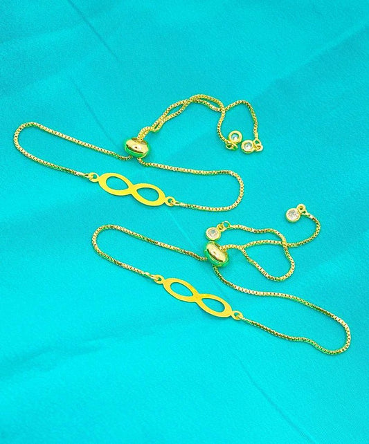 18K Real Gold Pendant With Thread adjustable Chains Gold Plated - Embellish Gold