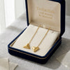 18k Gold Triangle Tictac Earrings