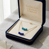 18K Real Gold Double Layer Swarovski Necklace