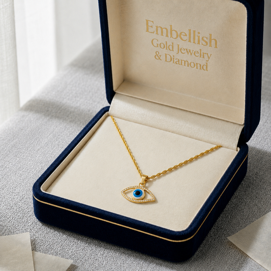 18k Gold Amulet Necklace