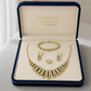 18k Gold Clip Inspired Design Jewelry Set