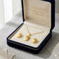 18k Gold LV Texture Jewelry Set