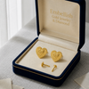 18K Real Gold Double Earrings