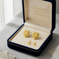 18K Real Gold IND Heart Earrings