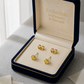 18K Gold Yellow Zircon Earrings