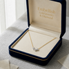 18k 3 White Gold Ball Necklace