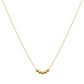 18k Gold 5 Ball Necklace
