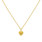 18k Gold Heart Lines Necklace