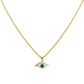 18k Gold Amulet Stone Necklace