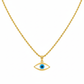 18k Gold Plain Amulet Necklace