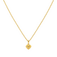 18K Real Gold Heart Necklace.