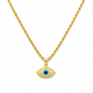 18K Gold Evil Eye Necklace
