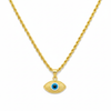 18K Gold Evil Eye Necklace