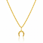 18K Real Gold Horseshoe Necklace