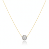 18K Real Gold Swarovski Necklace White