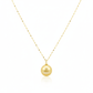 18K Real Gold Yellow Gold Pearl Necklace