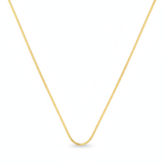18K Real Gold Snake Chain