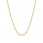 18K Real Gold Paper Clip Chain
