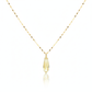 18K Real Gold Acrylic Stone Necklace 1