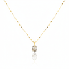 18K Real Gold Acrylic Stone Necklace 2