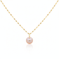 18K Gold Baby Pink Pearl Necklace